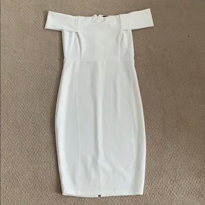 Privy white off the shoulder Dress
